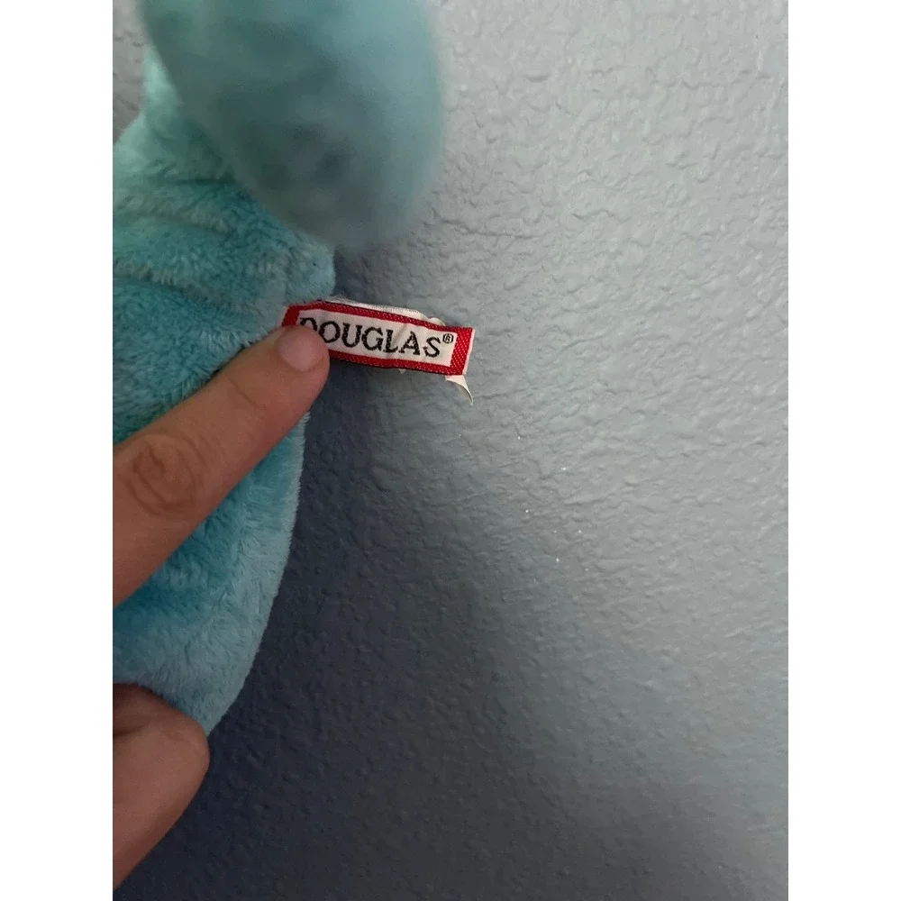 Douglas Plush Narwhal Toy Teal‎ Blue Stuffed Animal Soft Plushie